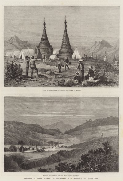 Bocetos en Alta Birmania de Charles Auguste Loye